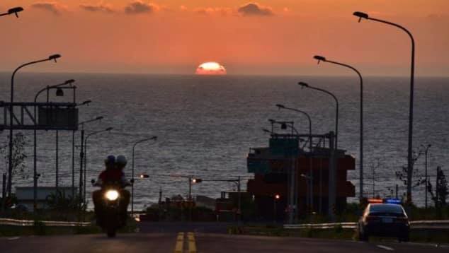 苗栗縣通霄鎮境內台61線白沙屯段