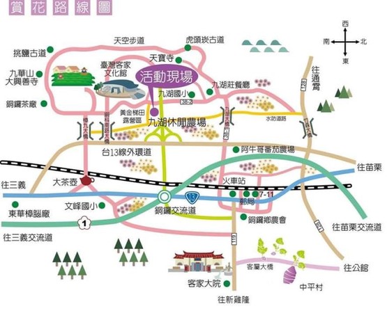 賞花路線圖 賞花路線圖